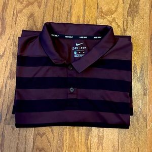 Maroon Nike Golf Polo XL